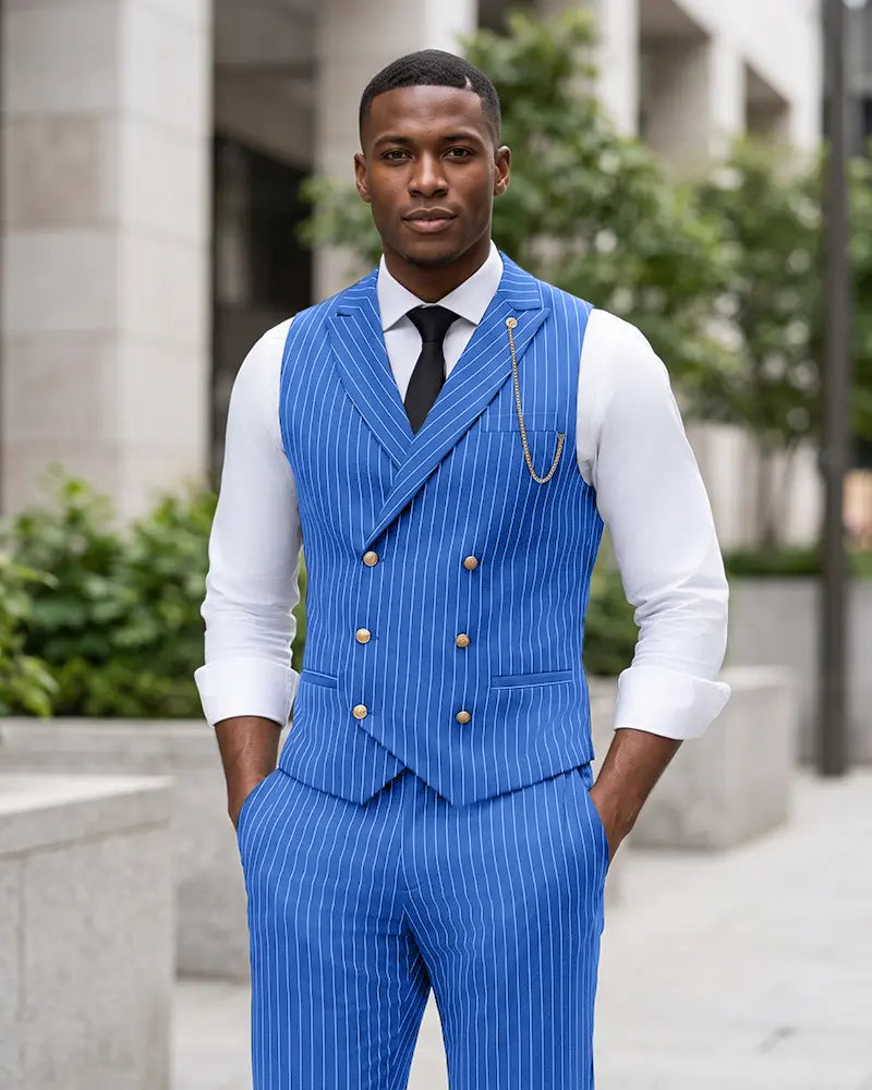 Formal Retro Pinstripe Ensemble