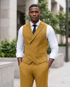Formal Retro Pinstripe Ensemble