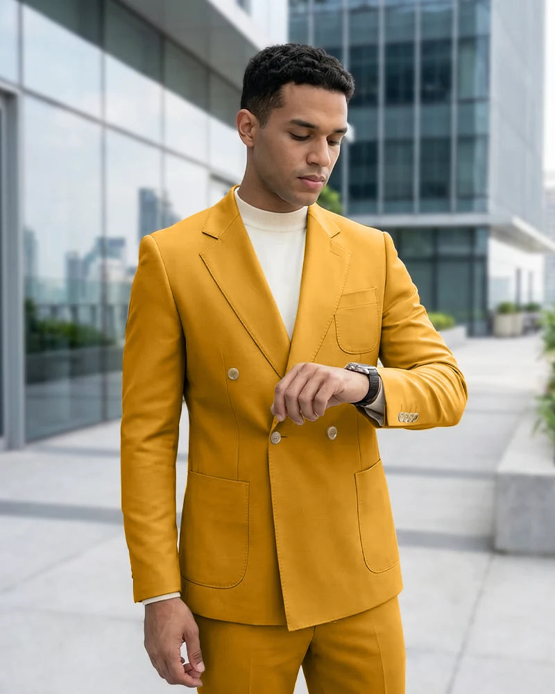 Minimalist Plain Business 2 Piece Suit