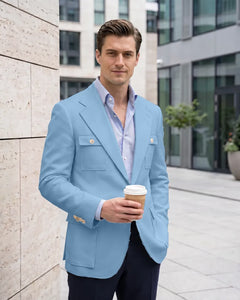 Multi Cargo Pocket Single Breasted Blazer