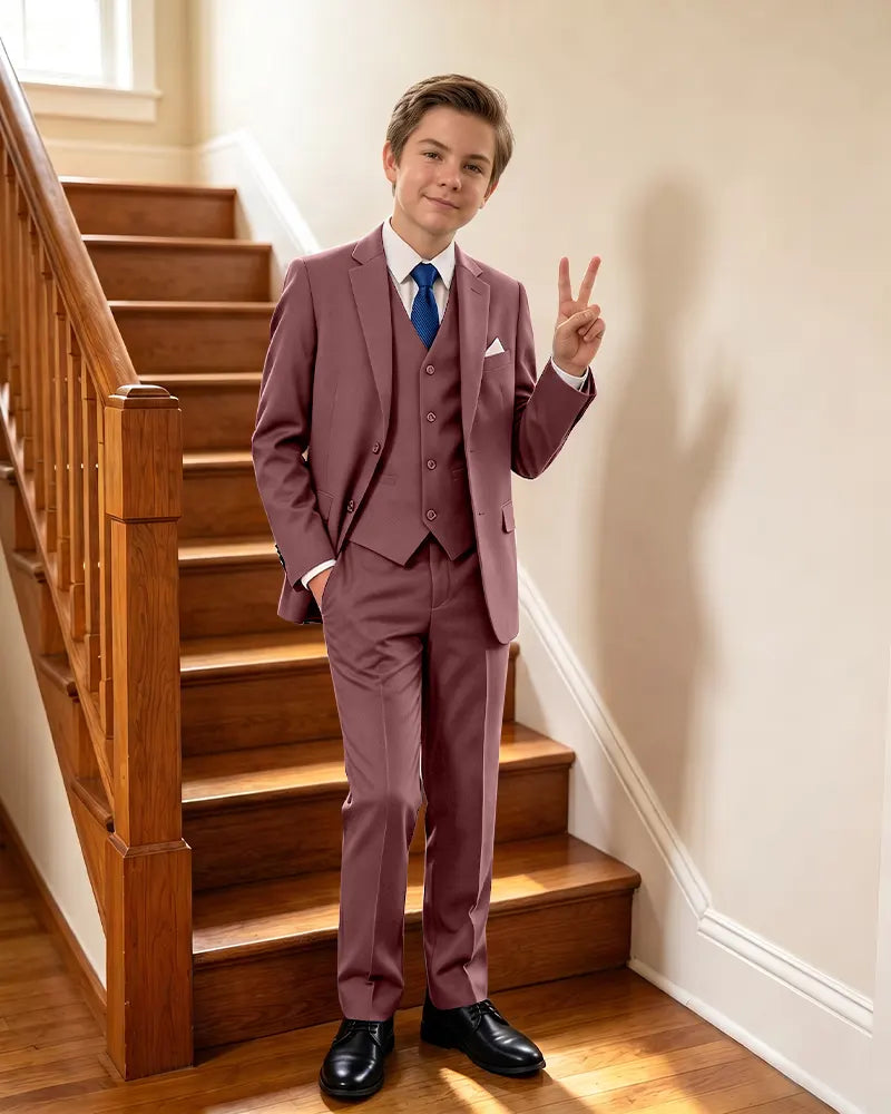 Stylish 3 Piece Suit Boys Formal Outfit For Special Events