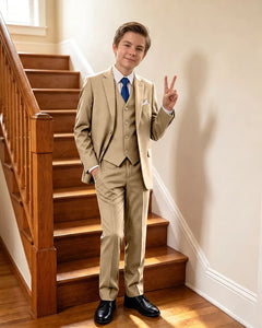 Stylish 3 Piece Suit Boys Formal Outfit For Special Events