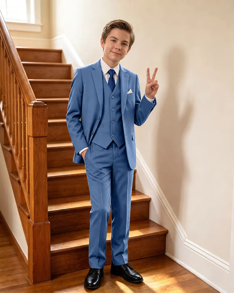 Stylish 3 Piece Suit Boys Formal Outfit For Special Events