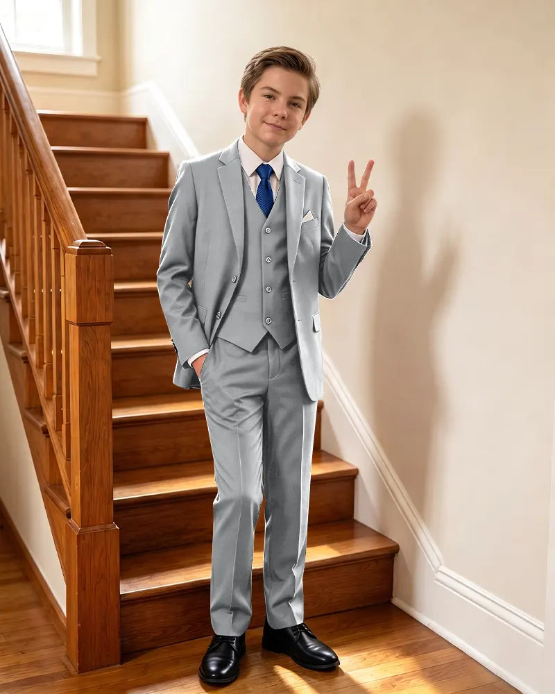 Stylish 3 Piece Suit Boys Formal Outfit For Special Events