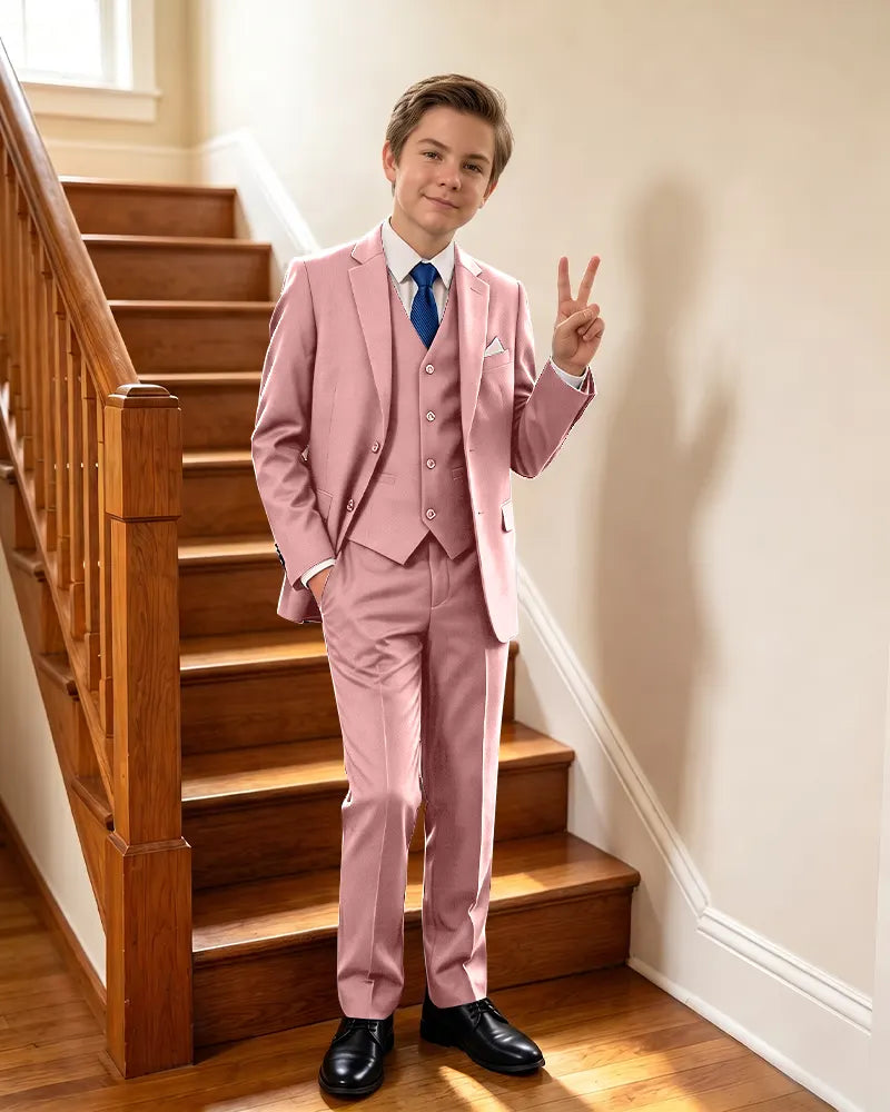 Stylish 3 Piece Suit Boys Formal Outfit For Special Events