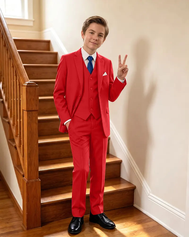 Stylish 3 Piece Suit Boys Formal Outfit For Special Events
