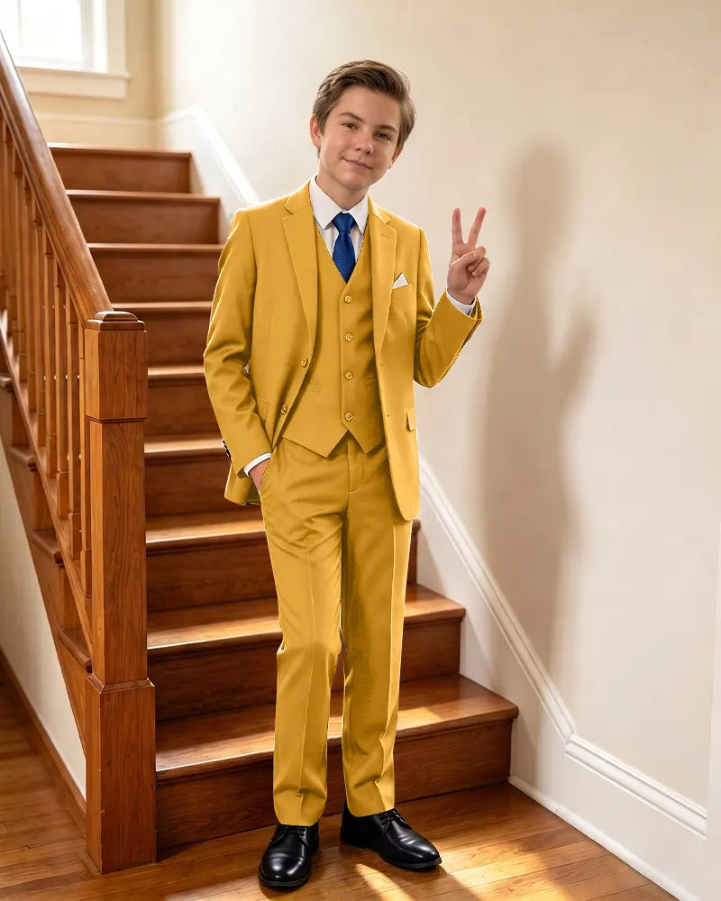 Stylish 3 Piece Suit Boys Formal Outfit For Special Events