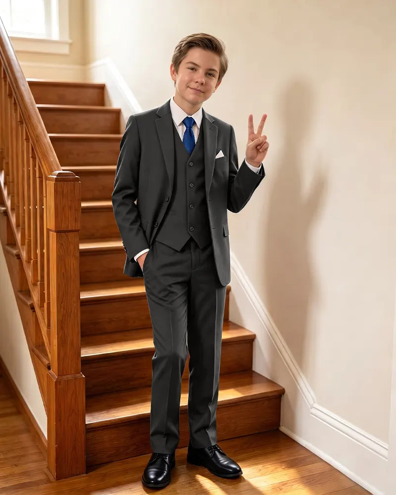 Stylish 3 Piece Suit Boys Formal Outfit For Special Events