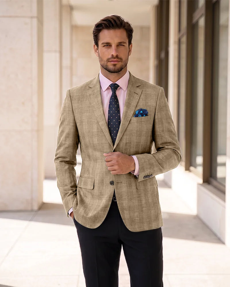 Single Breasted Blazer Lightweight Sport Coat
