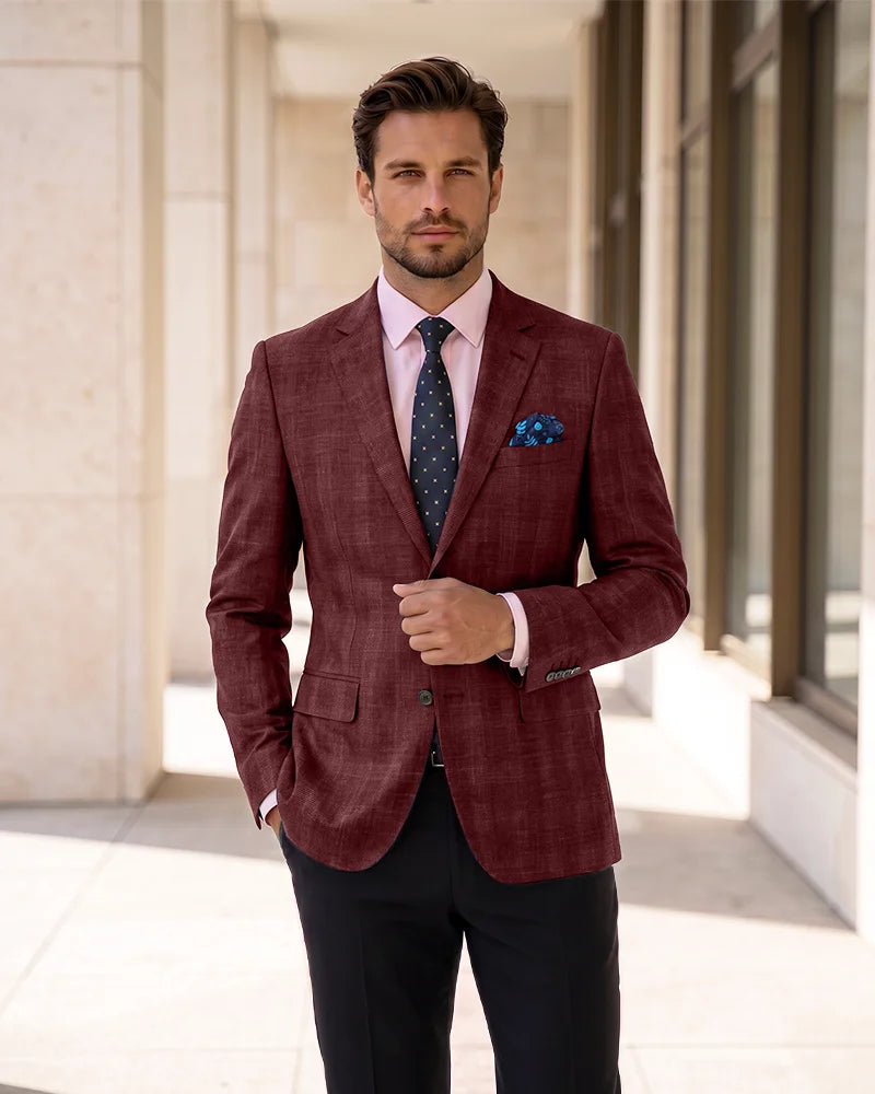 Single Breasted Blazer Lightweight Sport Coat