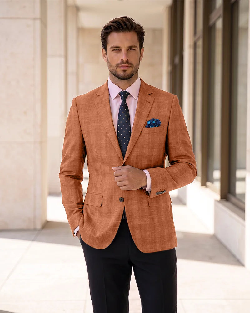 Single Breasted Blazer Lightweight Sport Coat