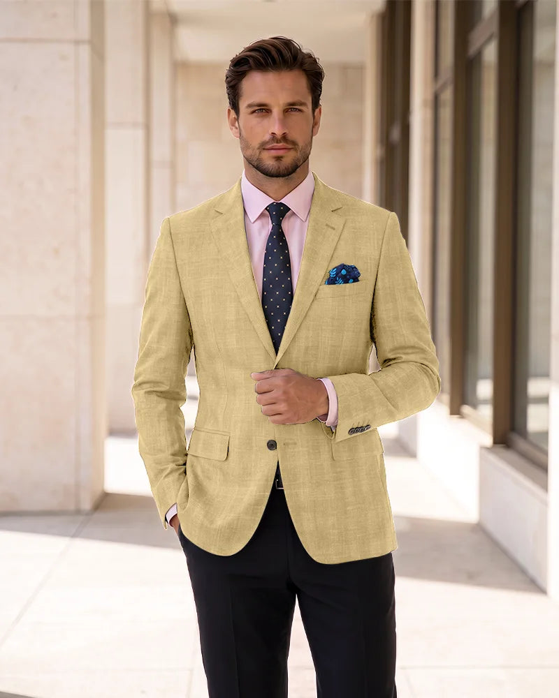 Single Breasted Blazer Lightweight Sport Coat