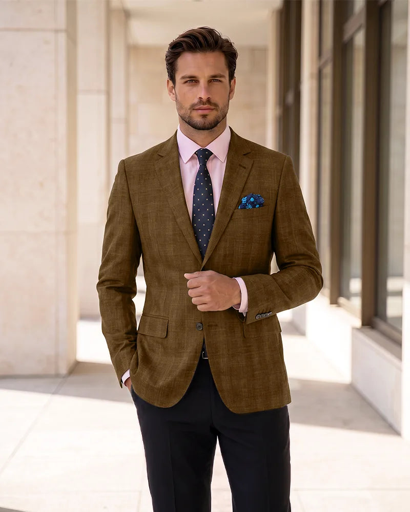 Single Breasted Blazer Lightweight Sport Coat