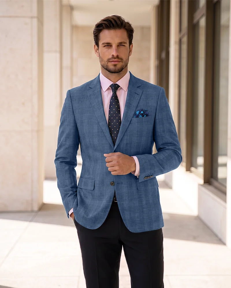 Single Breasted Blazer Lightweight Sport Coat