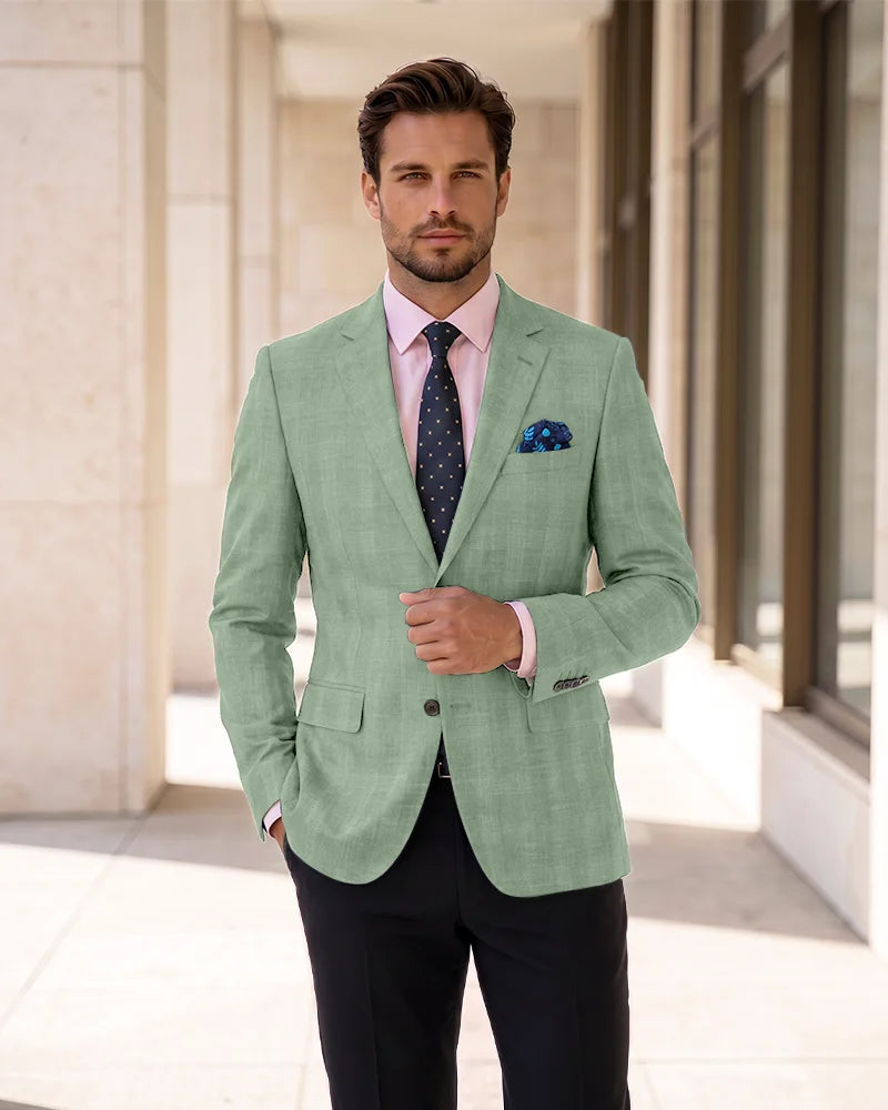 Single Breasted Blazer Lightweight Sport Coat