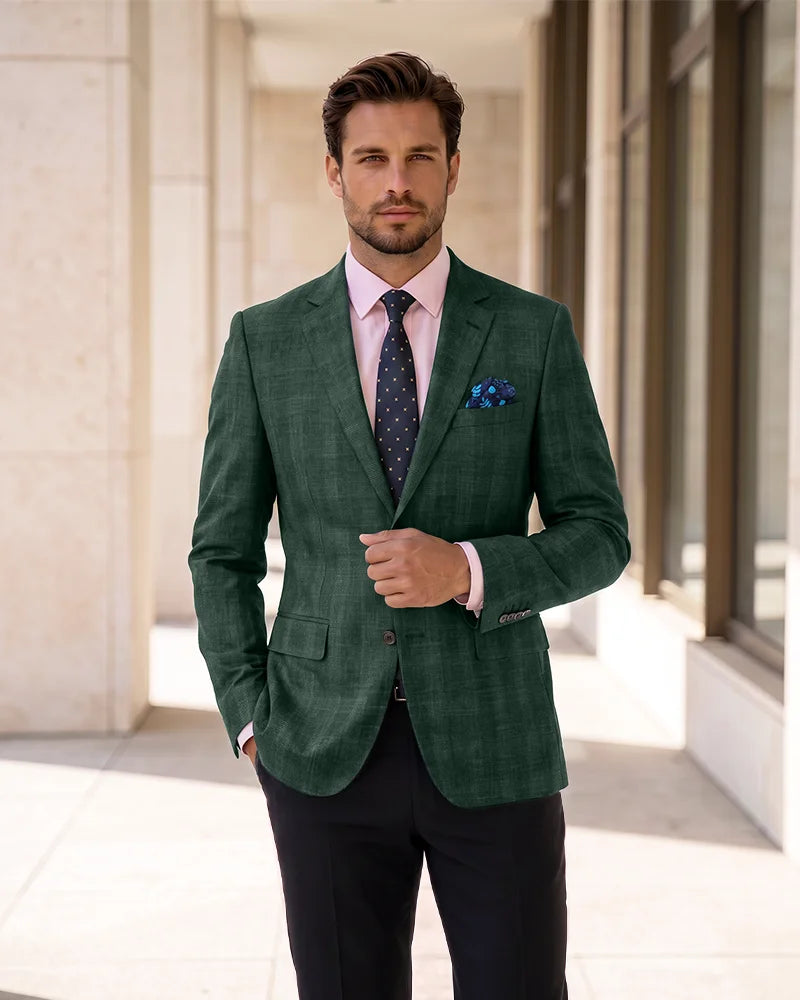 Single Breasted Blazer Lightweight Sport Coat