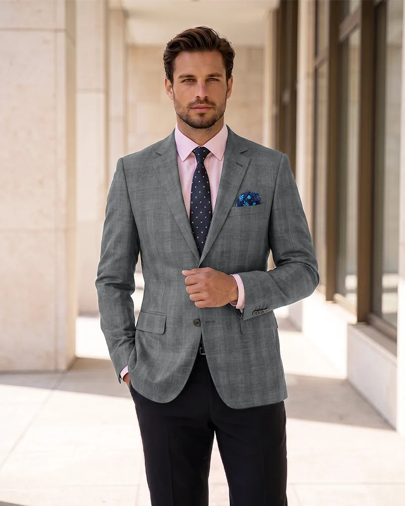 Single Breasted Blazer Lightweight Sport Coat