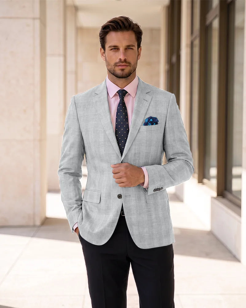 Single Breasted Blazer Lightweight Sport Coat