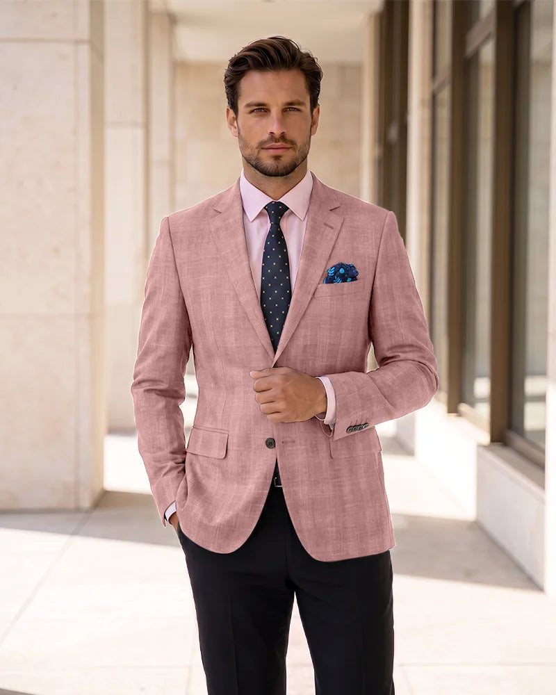 Single Breasted Blazer Lightweight Sport Coat