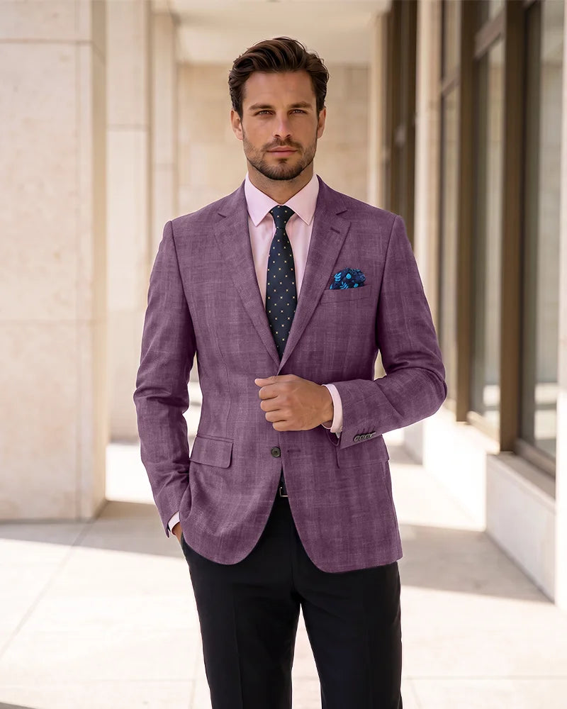 Single Breasted Blazer Lightweight Sport Coat