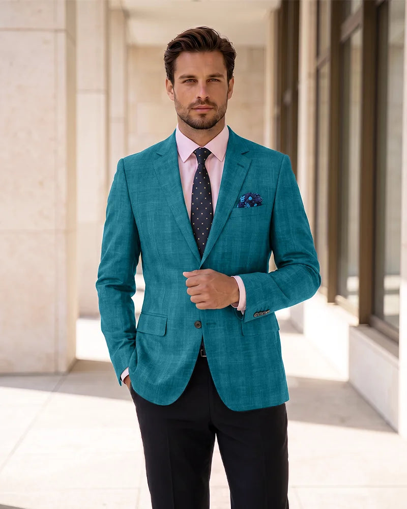 Single Breasted Blazer Lightweight Sport Coat