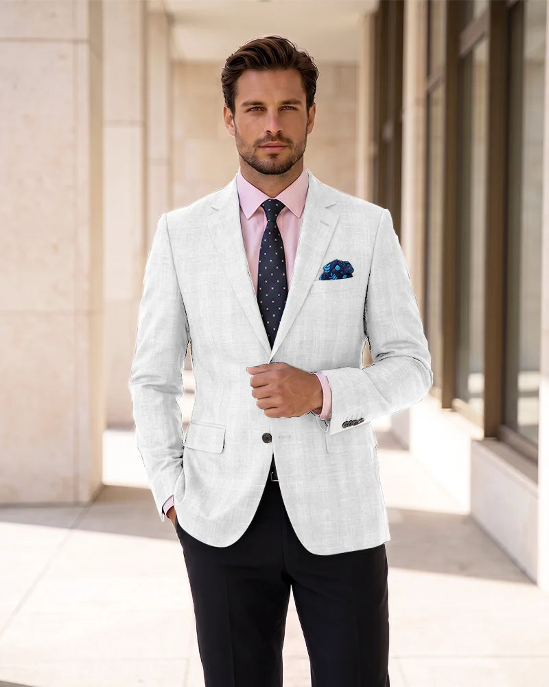 Single Breasted Blazer Lightweight Sport Coat