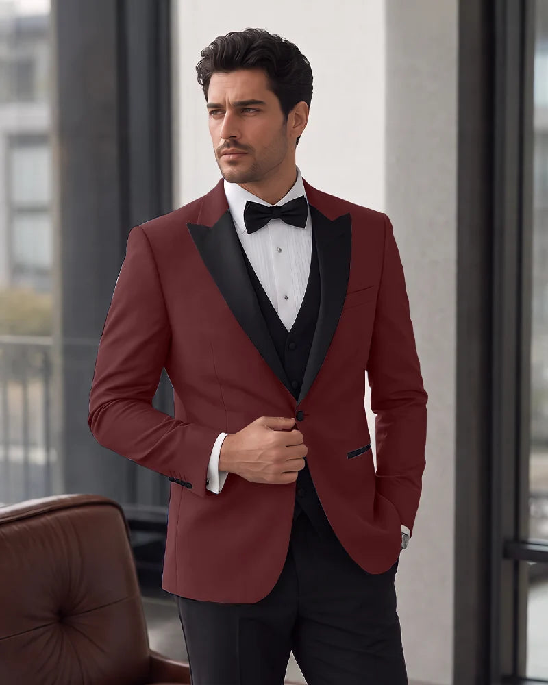 Slim Fit Tuxedo One Button 2 Suit