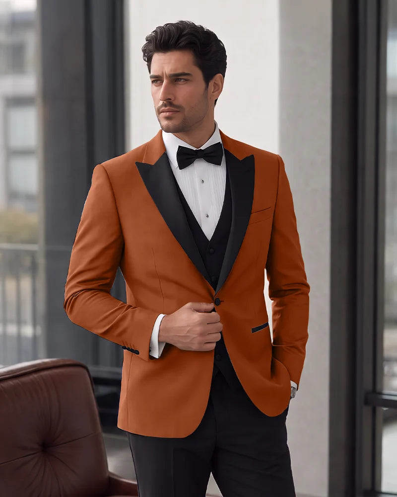 Slim Fit Tuxedo One Button 2 Suit