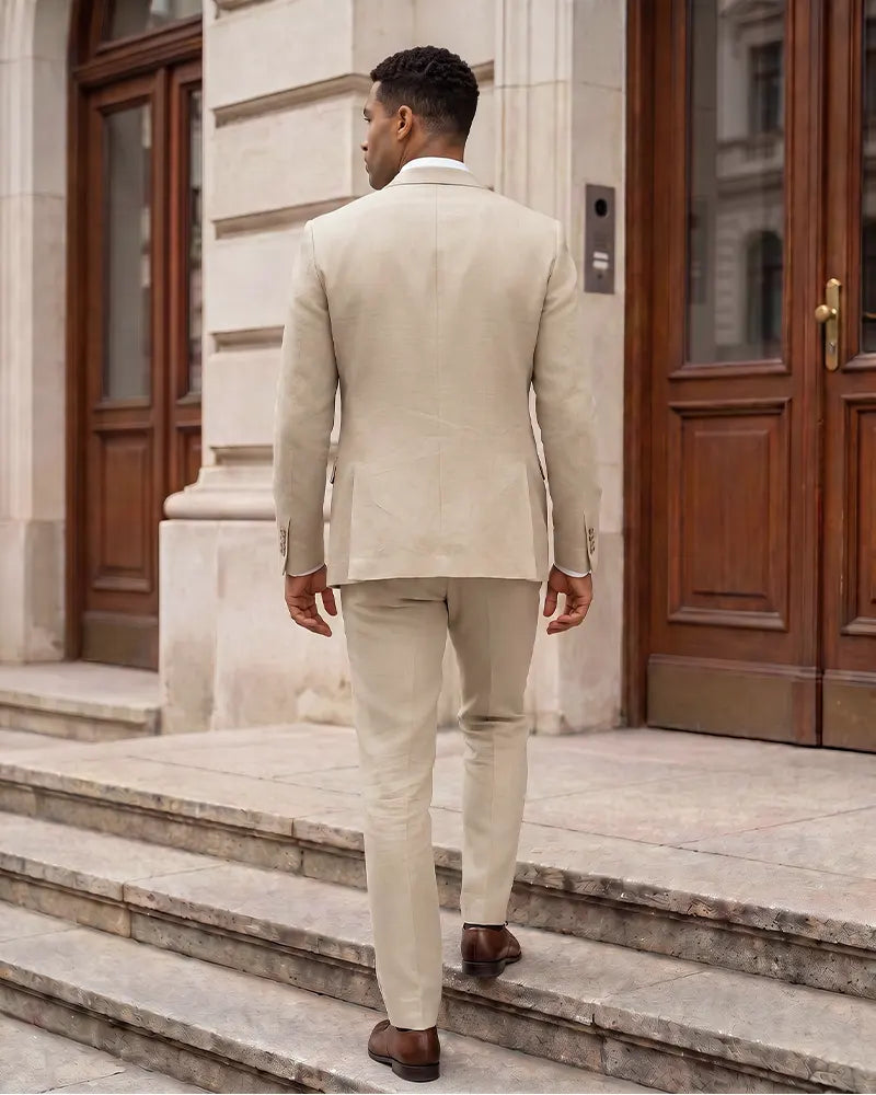 Notch Lapel 2 Button Men 3 Piece Suit